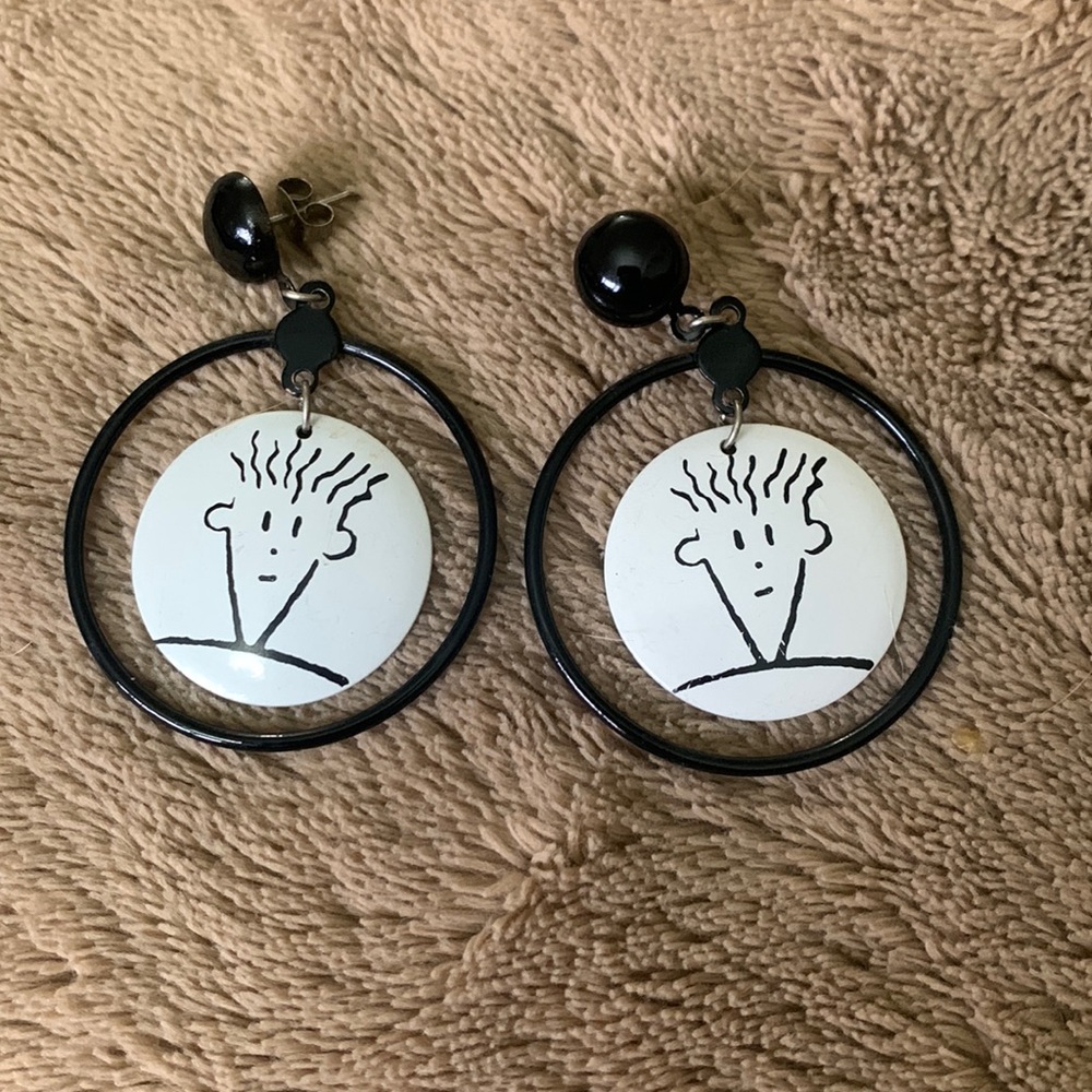 Vintage 80s Fido Dido Earrings